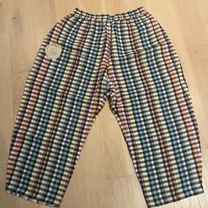 🌈 Beyond Nine Mabel Linen Pants Rainbow Gingham 🌈